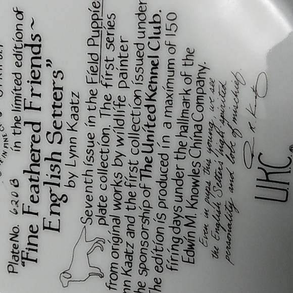 Knowles plate collection, set of 2 - Picture 9 of 9